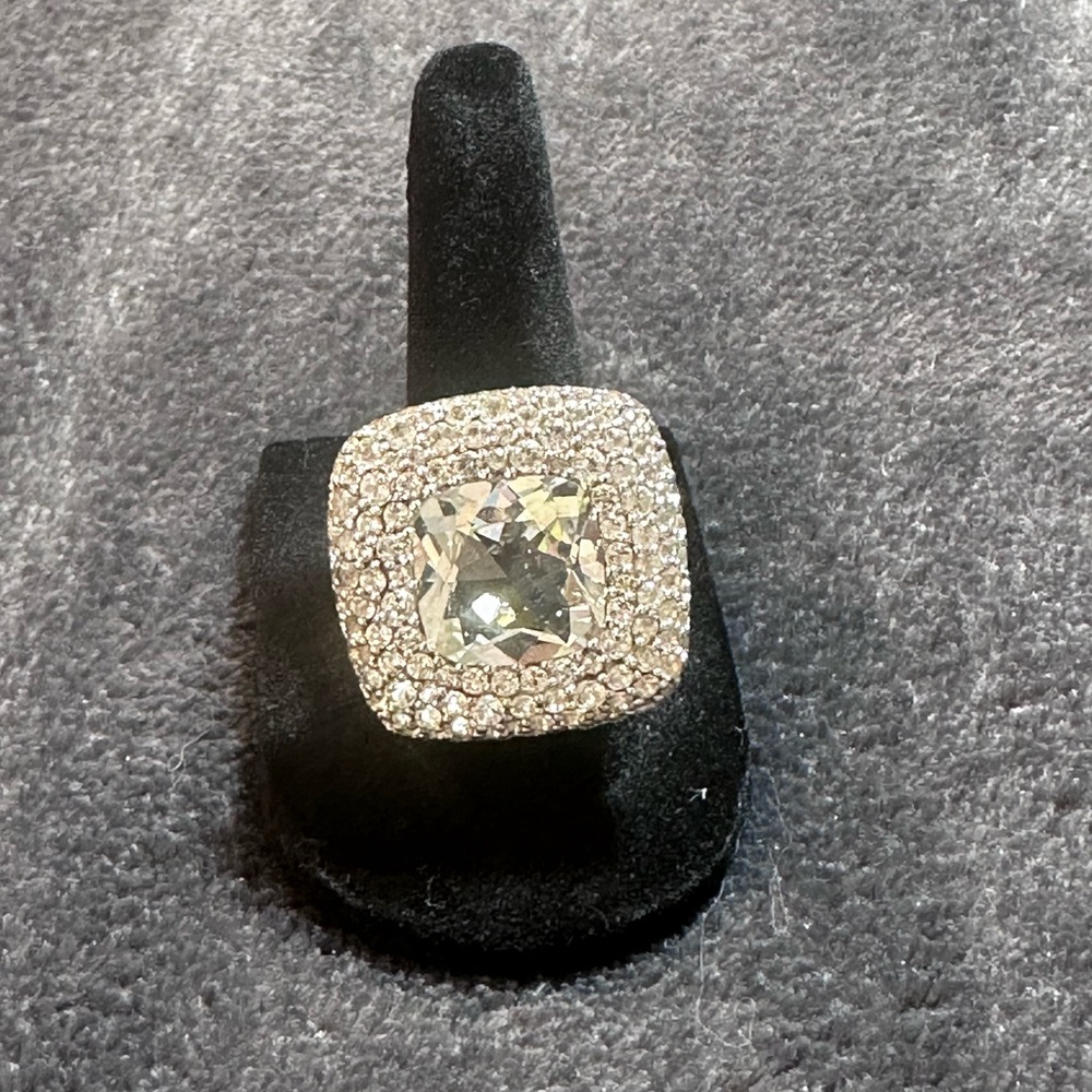 John Hardy White Topaz Batu Klasik Ring